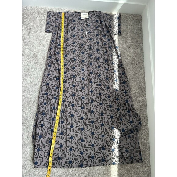 Seek Collective Mocha Swirls Purple Cotton Pattern Maxi Dress Oversized Size XS - Picture 13 of 13